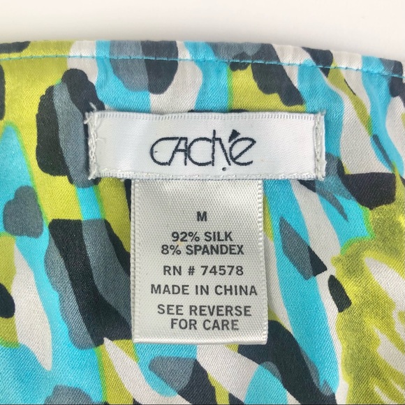 Cache Silk Floral Animal Halter Top - Picture 5 of 10